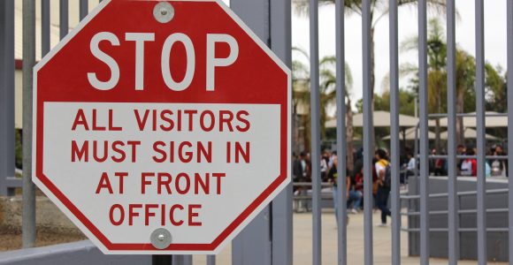 school security gate